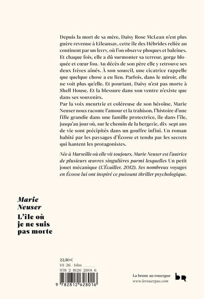 Back cover of L'île où je ne suis pas morte