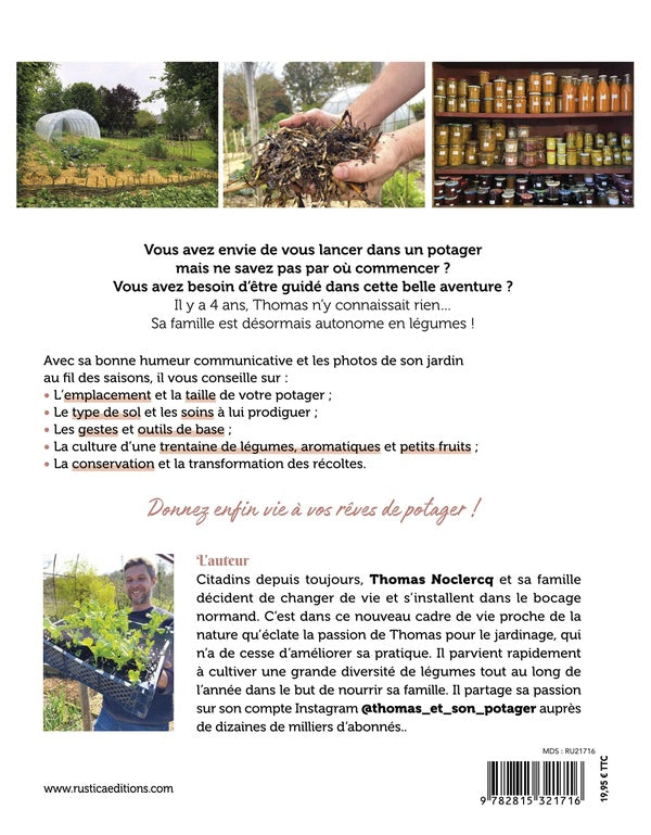 Back cover of Potager : La bible pour débuter