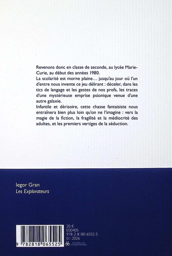Back cover of Les Explorateurs