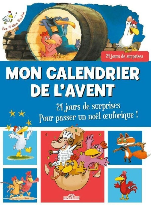 Front cover of Les P'tites Poules : Calendrier de l'Avent