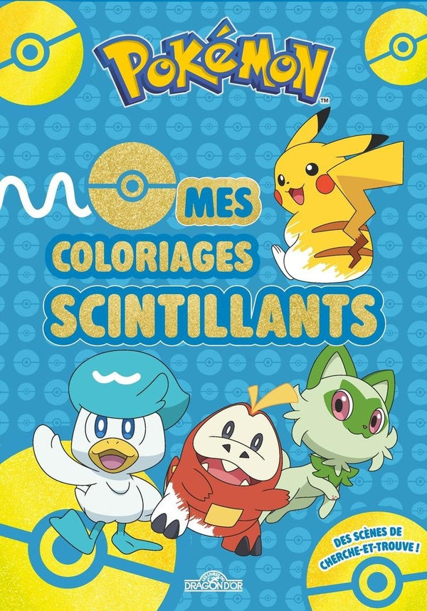Front cover of Pokémon : Mes coloriages scintillants