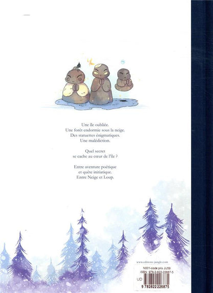 Back cover of Entre neige et loup