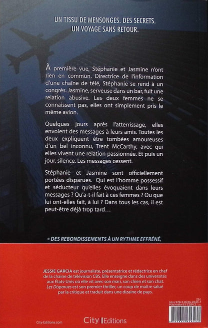 Back cover of Les disparues