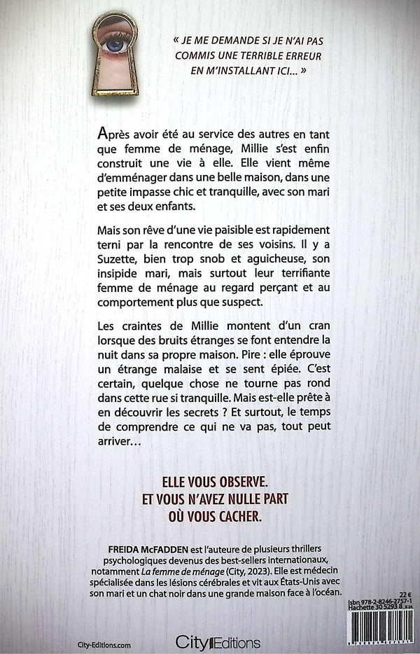 Back cover of La femme de ménage voit tout