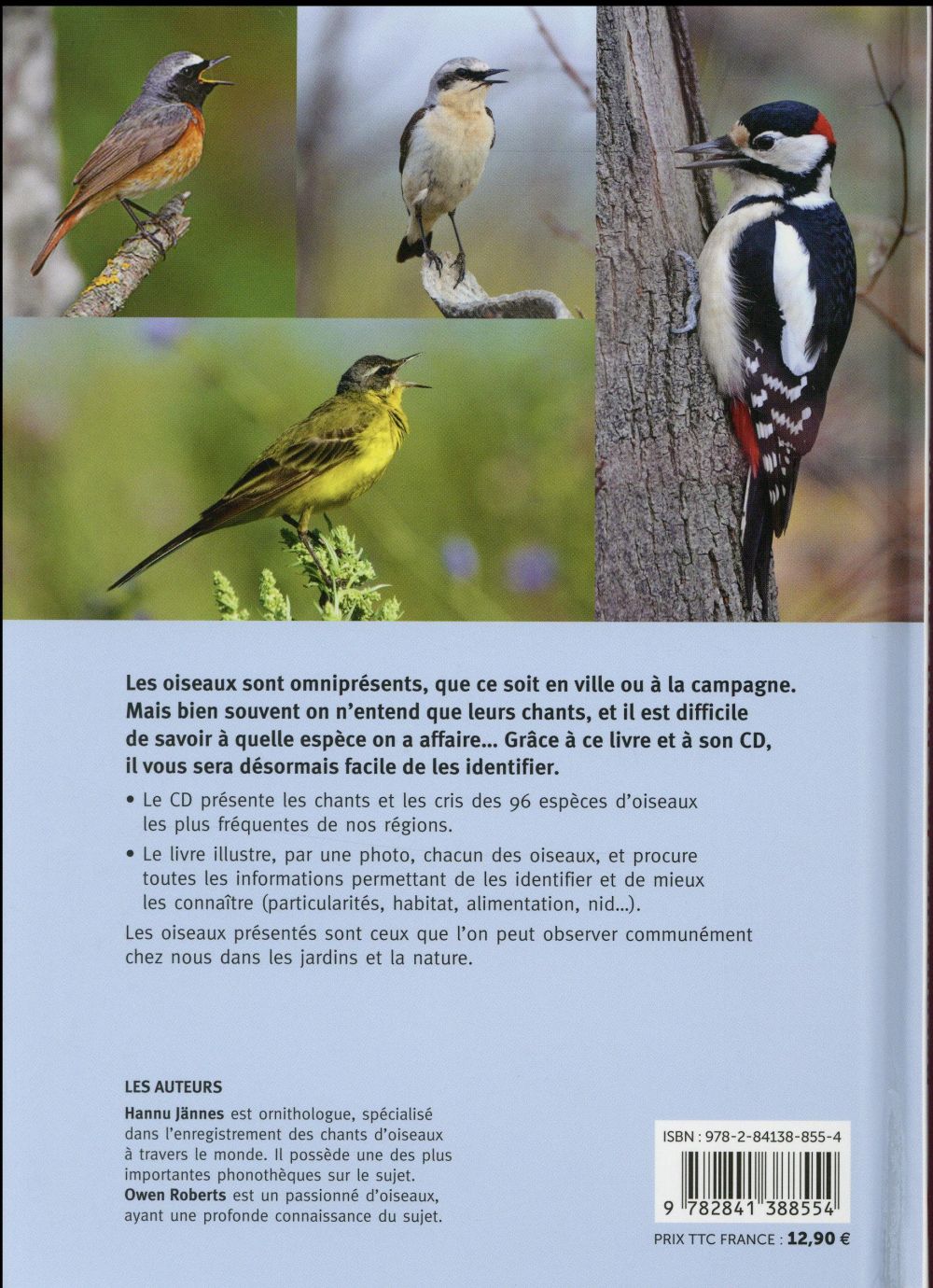 Back cover of Reconnaître les chants d'oiseaux