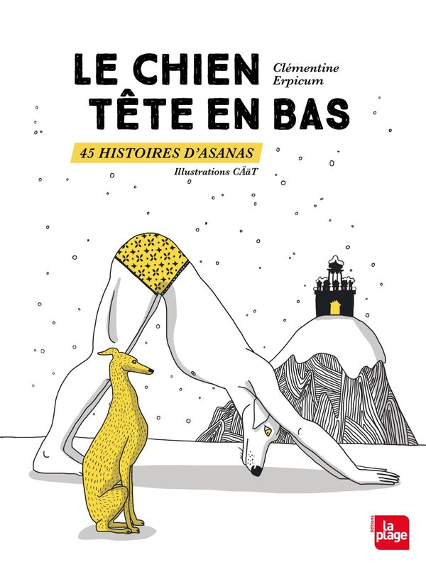 Front cover of Le chien tête en bas 45 histoires d'asanas