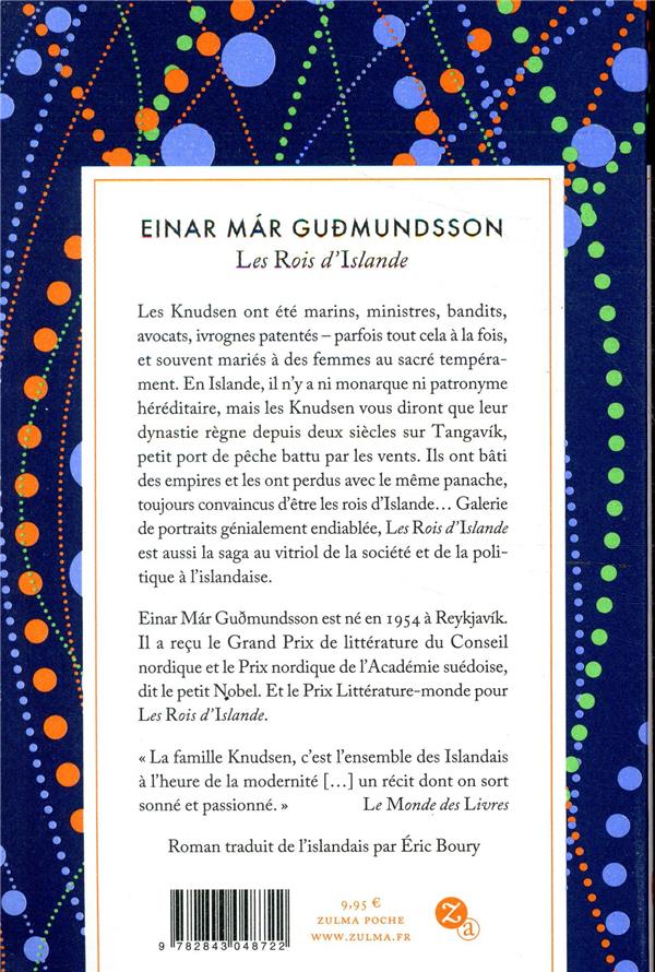 Back cover of Les rois d'Islande