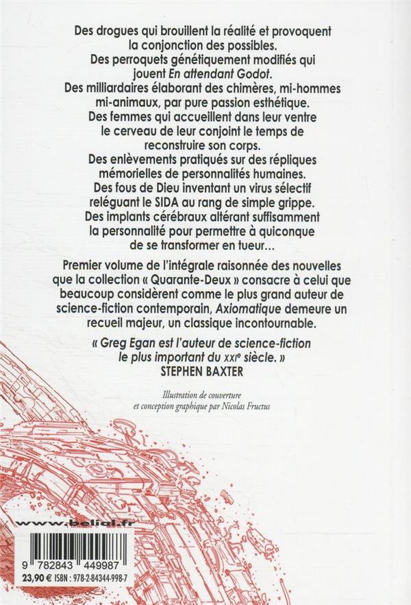 Back cover of Axiomatique                     (traduction conjointe Francis Lustman et Francis Valéry)