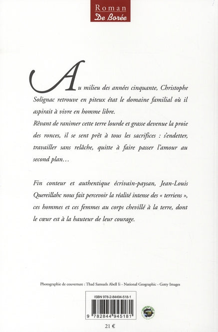 Back cover of Trois sillons de terre rouge