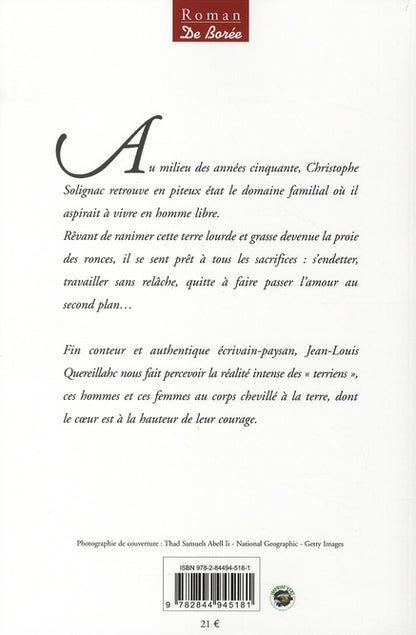 Back cover of Trois sillons de terre rouge