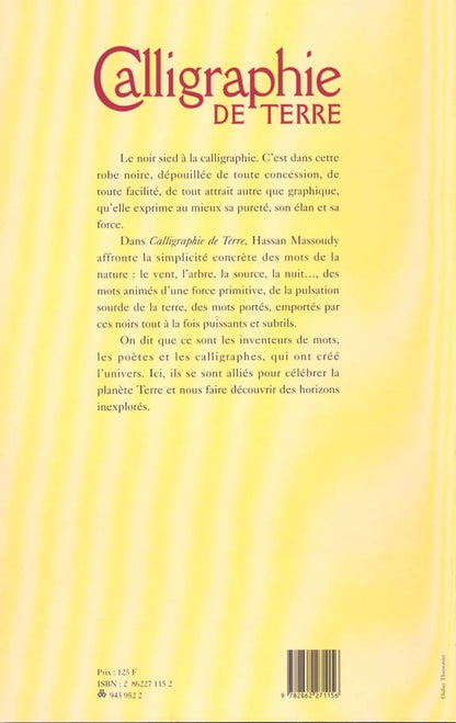 Back cover of Calligraphies de terre