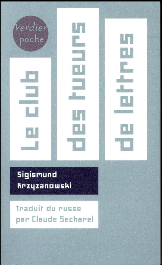 Front cover of Le club des tueurs de lettres