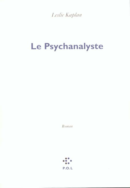 Front cover of Le psychanalyste