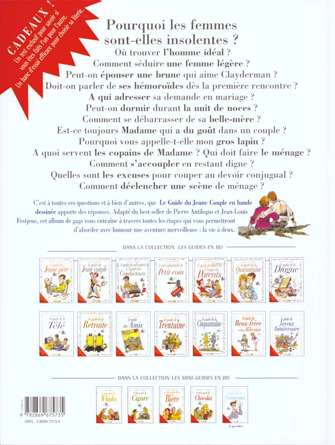 Back cover of Le guide du jeune couple