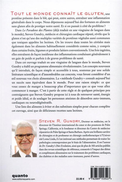 Back cover of Les dangers cachés de l'alimentation saine ; découvrez le paradoxe des plantes
