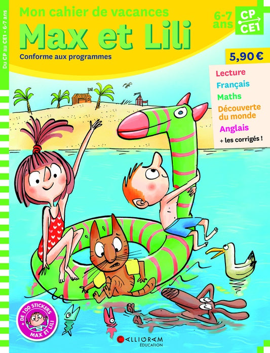 Front cover of Max et Lili ; CP-CE1 ; mon cahier de vacances