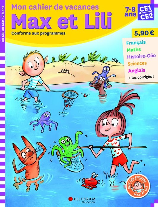 Front cover of Max et Lili ; CE1-CE2 ; mon cahier de vacances