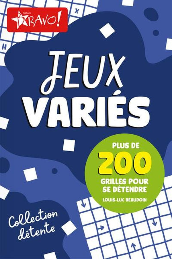 Front cover of Jeux variés : Plus de 200 grilles pour se détendre