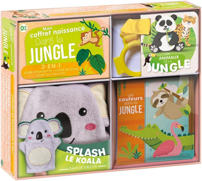 Front cover of Mon coffret naissance dans la jungle