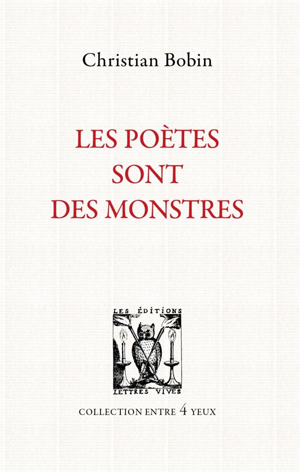 Front cover of Les poètes sont des monstres