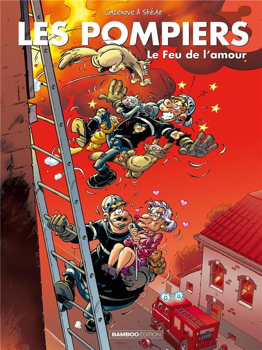 Front cover of Les pompiers Tome 3 : le feu de l'amour
