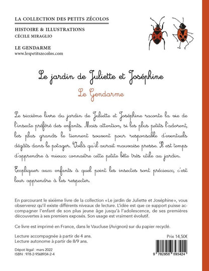Back cover of Le jardin de Juliette et Joséphine : le gendarme