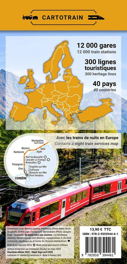 Back cover of Europe : Voyage en Train