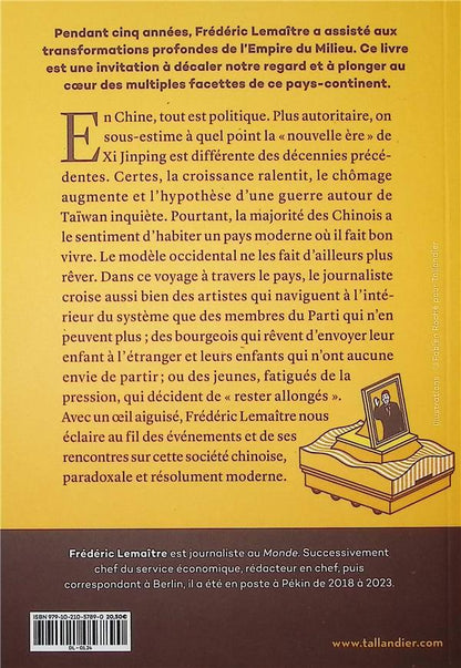 Back cover of Cinq ans dans la Chine de Xi Jimping : Par le correspondant du Monde à Pékin