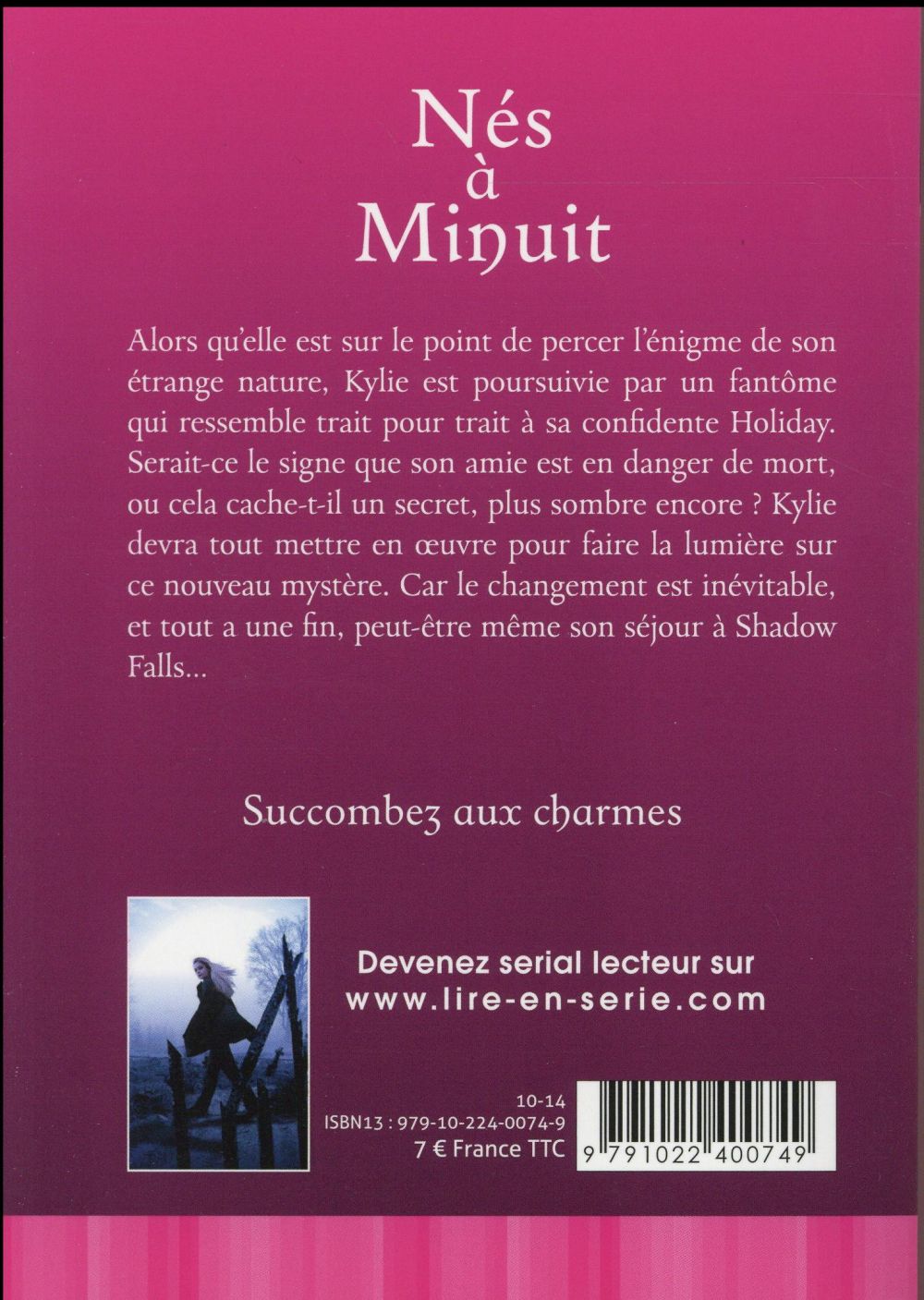 Back cover of Nés à minuit Tome 4 : frémissements