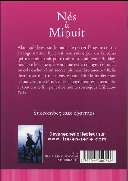 Back cover of Nés à minuit Tome 4 : frémissements