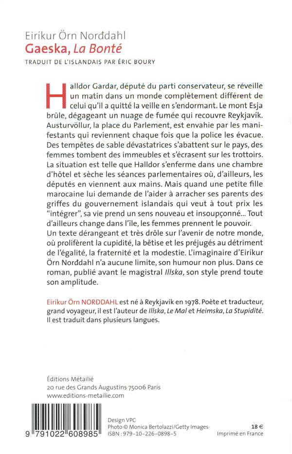 Back cover of Gaeska ; la bonté