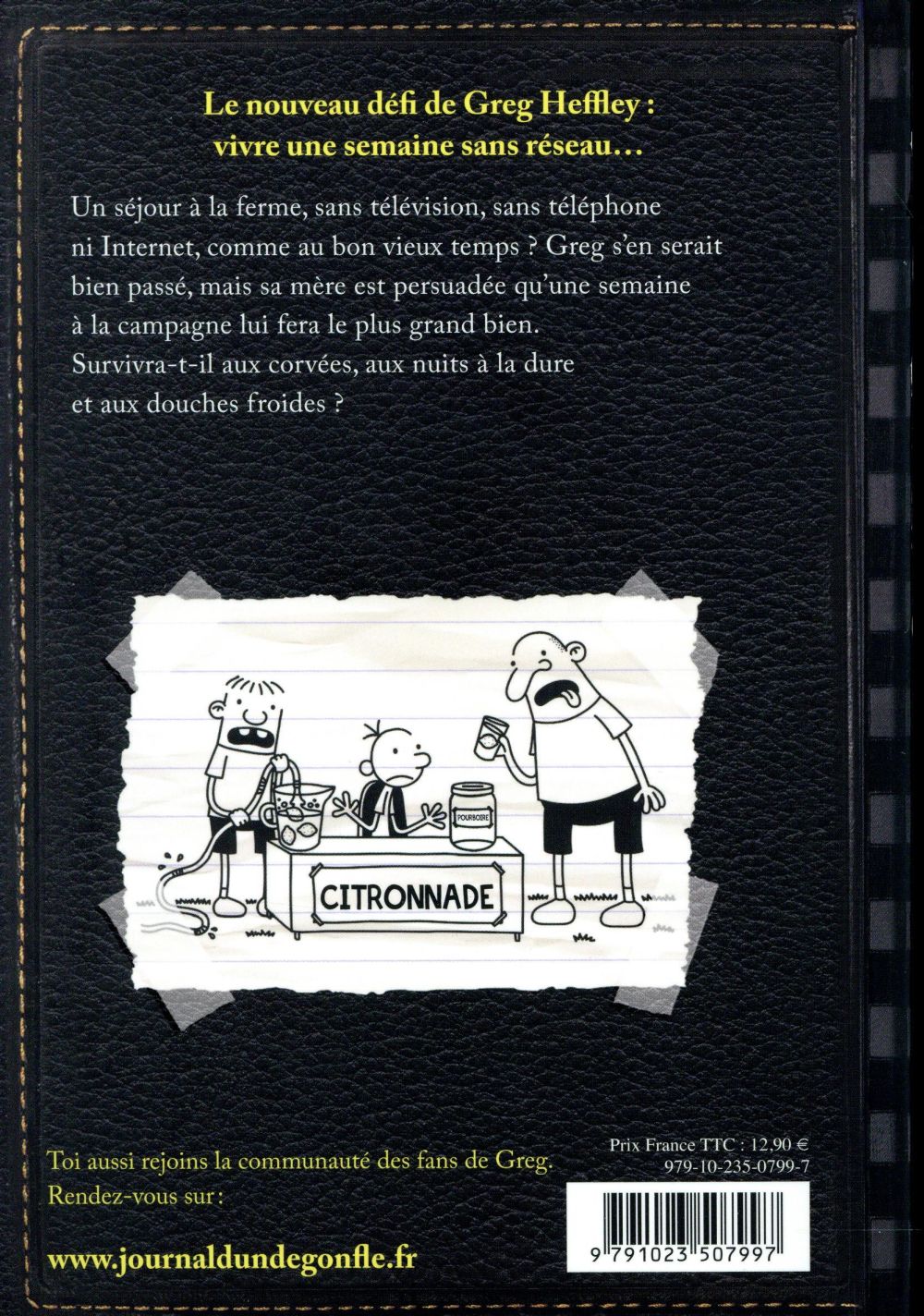 Back cover of Journal d'un dégonflé Tome 10 : zéro réseau
