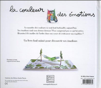 Back cover of Le monstre des couleurs : la couleur des émotions