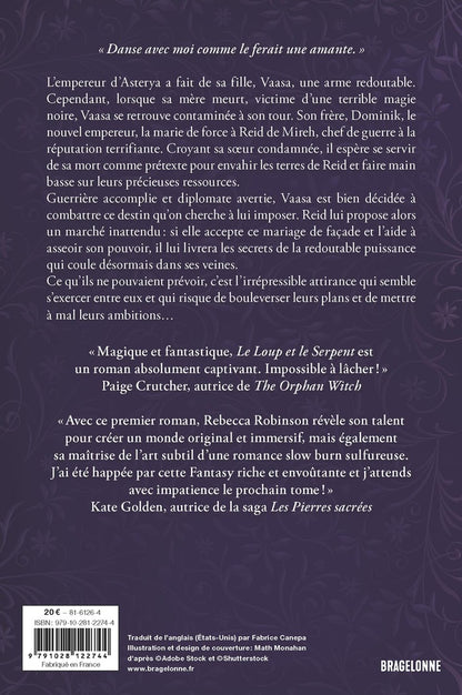 Back cover of Les Cités de sel Tome 1 : Le Loup et le Serpent