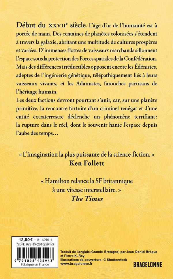 Back cover of L'Aube de la nuit Tome 1 : Rupture dans le réel Partie 1 : Émergence