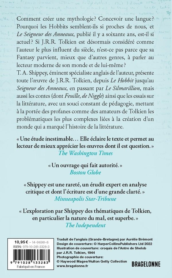 Back cover of J.R.R. Tolkien, auteur du siècle