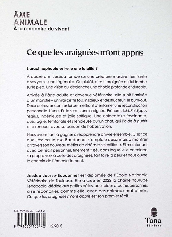 Back cover of Ce que les araignées m'ont appris