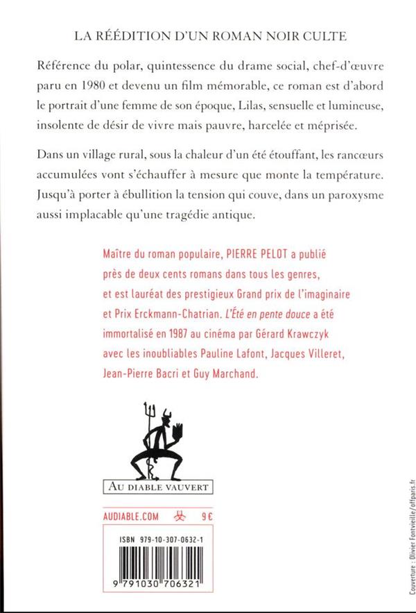 Back cover of L'été en pente douce
