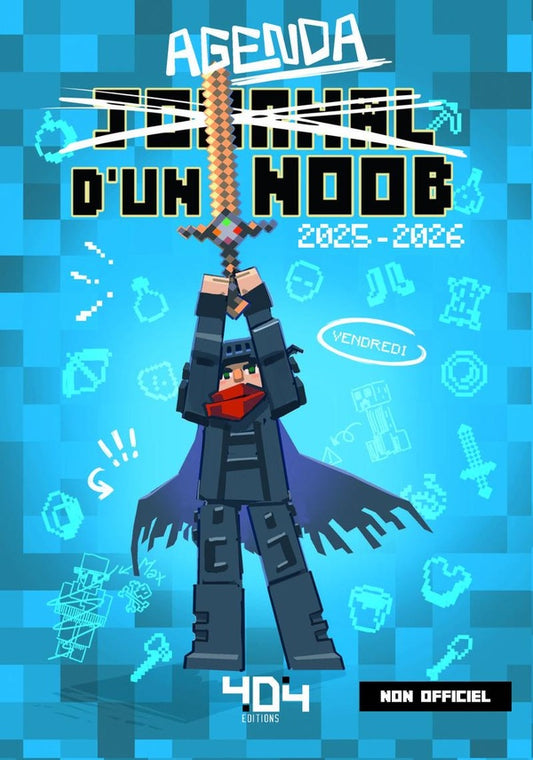 Front cover of Journal d'un Noob : Agenda (édition 2025/2026)