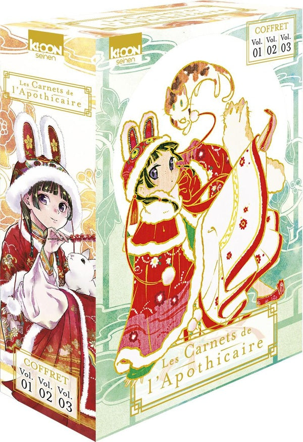 Front cover of Les carnets de l'apothicaire : coffret Tomes 1 à 3