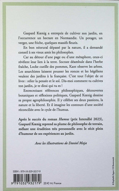 Back cover of Agrophilosophie : réconcilier nature et liberté