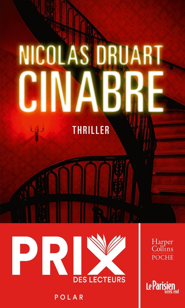 Front cover of Cinabre                     (prix HarperCollins poche noir 2023)