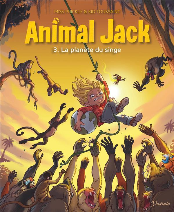 Front cover of Animal Jack Tome 3 : la planète du singe