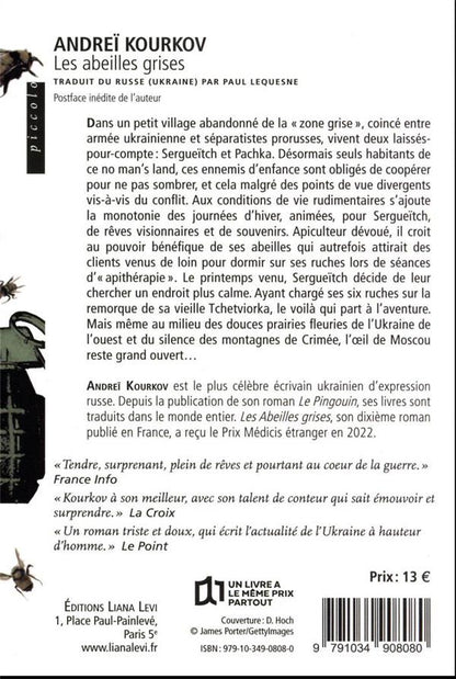 Back cover of Les abeilles grises
