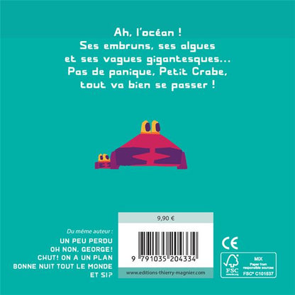 Back cover of Pas de panique, petit crabe