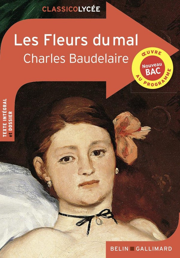 Front cover of Les fleurs du mal                     (coédition Gallimard ; dossier pédagogique Julie Proust)