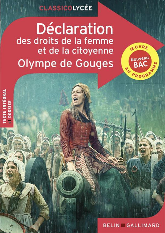 Front cover of Déclaration des droits de la femme et de la citoyenne                     (Dossier pédagogique Djamila Belhouchat ; coédition Gallimard)