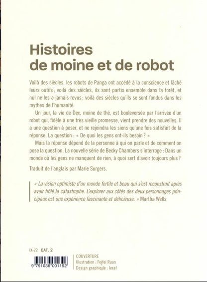 Back cover of Histoires de Moine et de Robot Tome 1 : Un psaume pour les recyclés sauvages