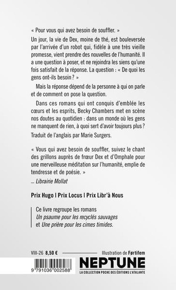Back cover of Histoires de moine et de robot