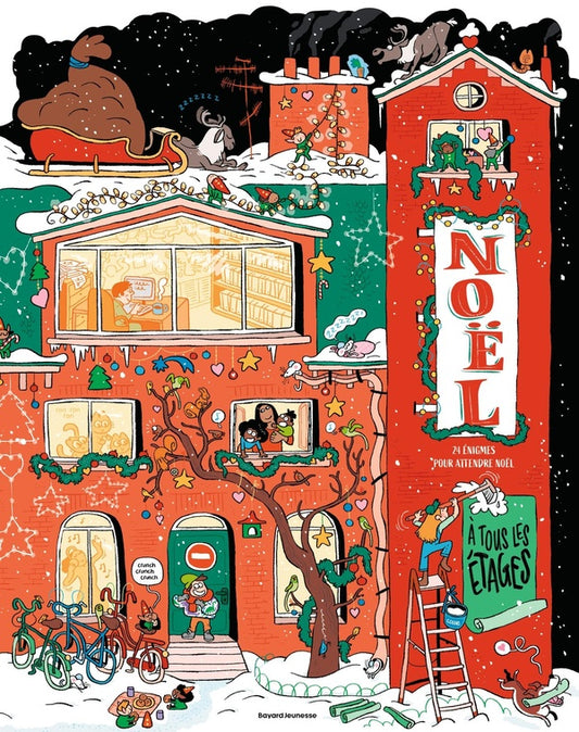 Front cover of énigmes à tous les étages : Calendrier de l'avent (édition 2025)